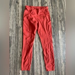 lululemon rusted red leggings